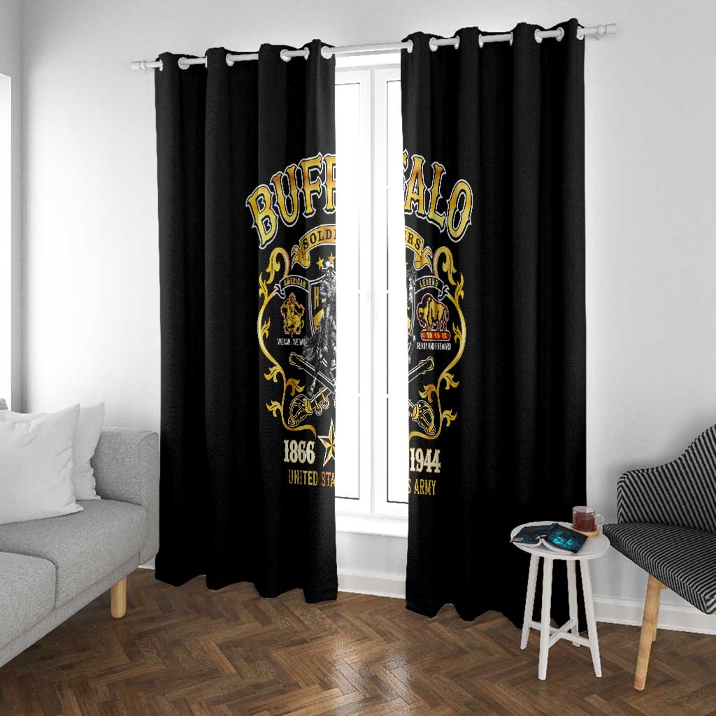 Buffalo Soldiers Window Curtain American American Legend 1866-1944