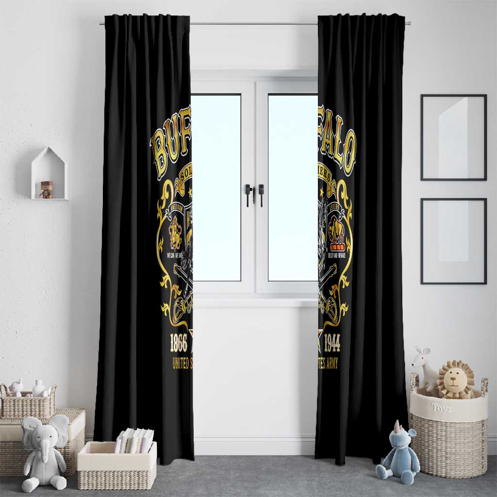 Buffalo Soldiers Window Curtain American American Legend 1866-1944