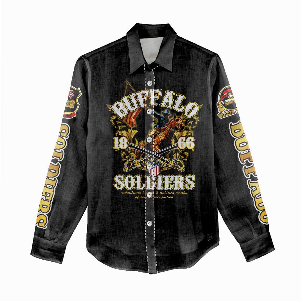 Buffalo Soldiers Women Casual Shirt American American Legend 1866-1944