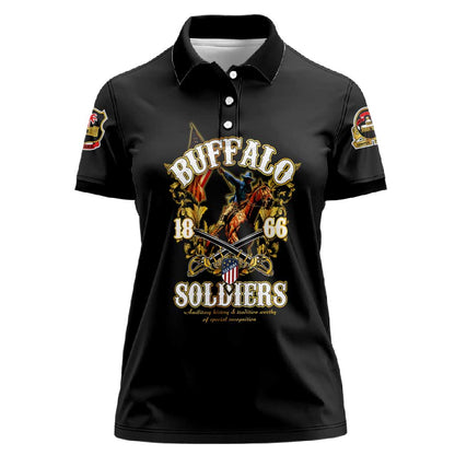 Buffalo Soldiers Women Polo Shirt American American Legend 1866-1944