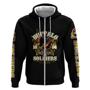 Buffalo Soldiers Zip Hoodie American American Legend 1866-1944