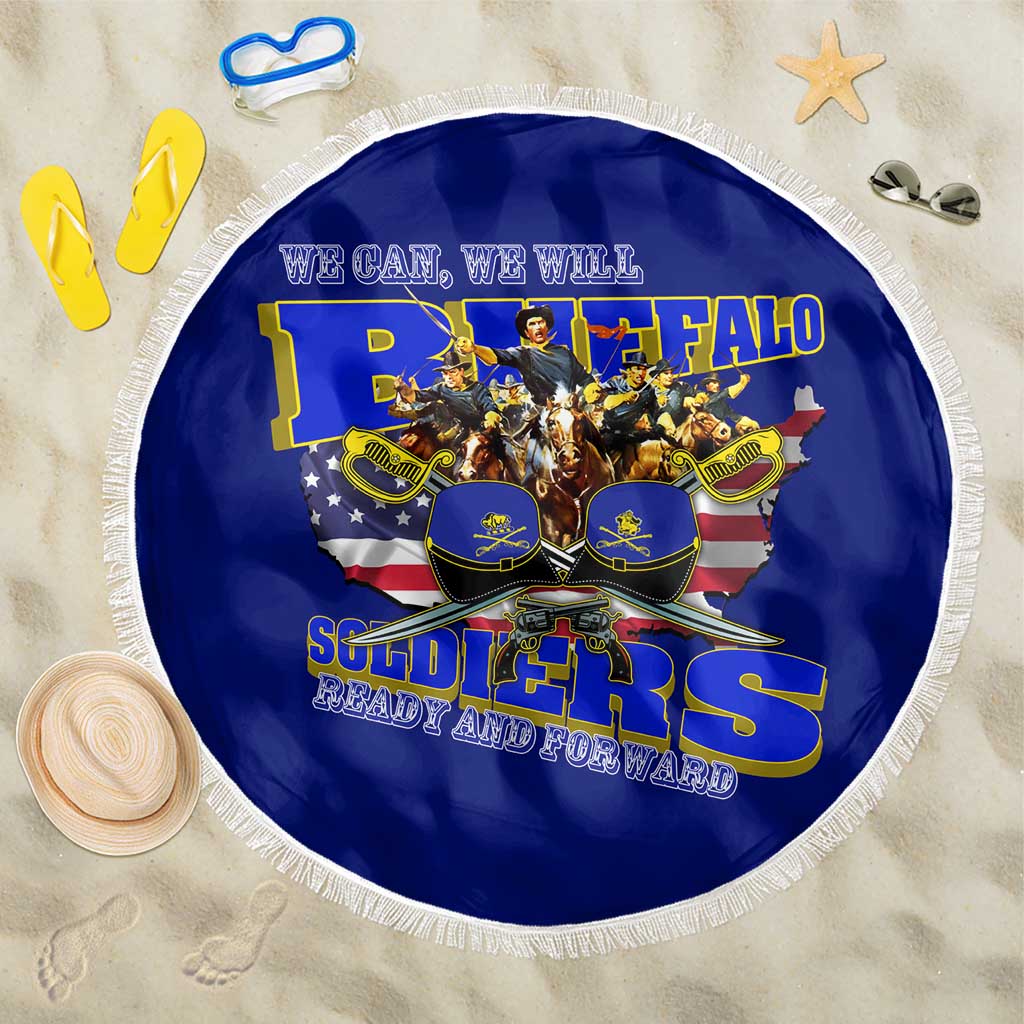 We Can We Will Buffalo Soldiers Beach Blanket Us Army Ready and Forward