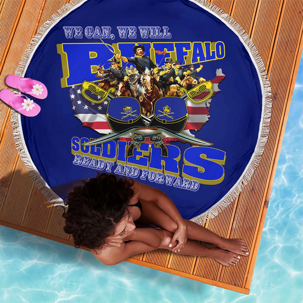 We Can We Will Buffalo Soldiers Beach Blanket Us Army Ready and Forward