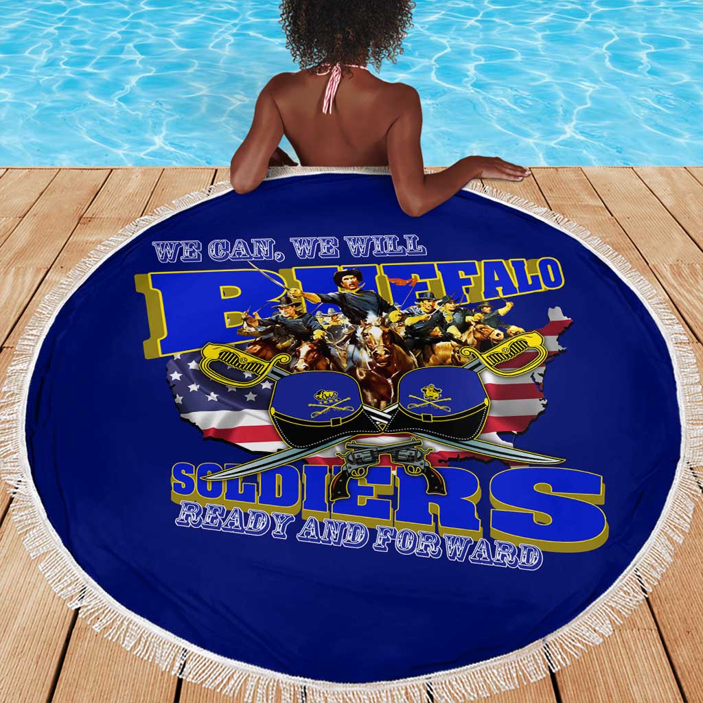 We Can We Will Buffalo Soldiers Beach Blanket Us Army Ready and Forward