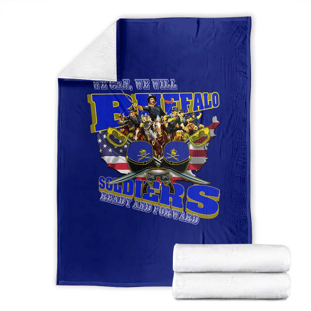 We Can We Will Buffalo Soldiers Blanket Us Army Ready and Forward