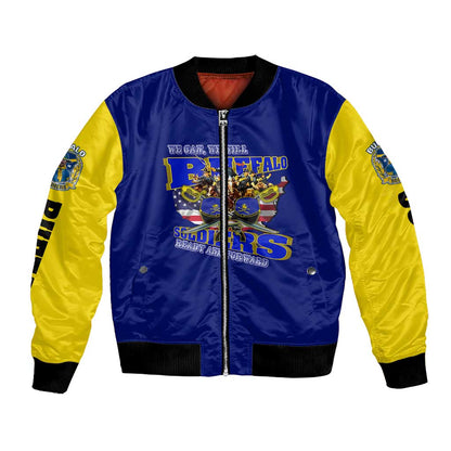We Can We Will Buffalo Soldiers Bomber Jacket Us Army Ready and Forward