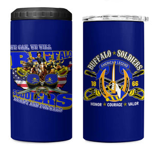 We Can We Will Buffalo Soldiers 4 in 1 Can Cooler Tumbler Us Army Ready and Forward
