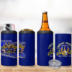 We Can We Will Buffalo Soldiers 4 in 1 Can Cooler Tumbler Us Army Ready and Forward