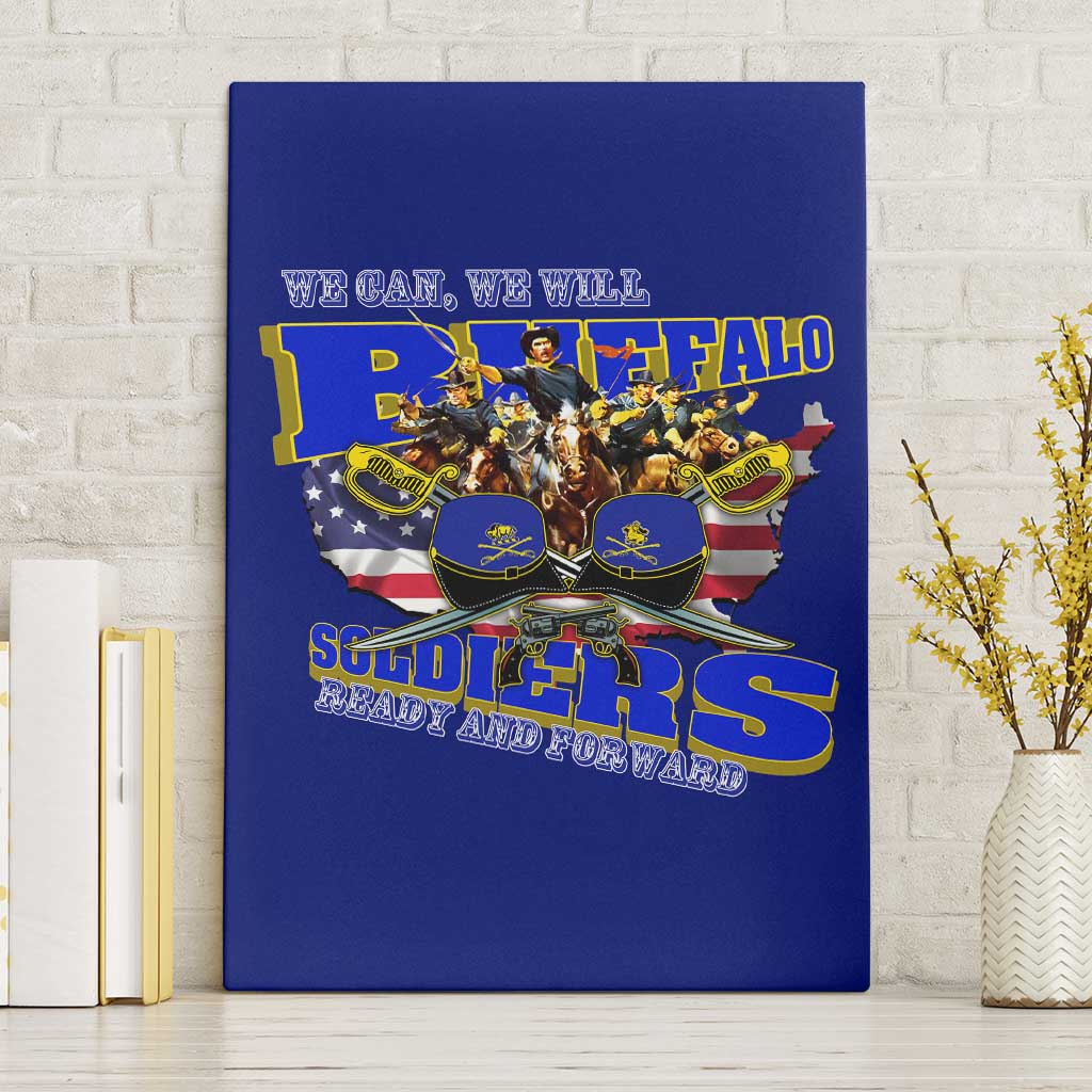 We Can We Will Buffalo Soldiers Canvas Wall Art Us Army Ready and Forward