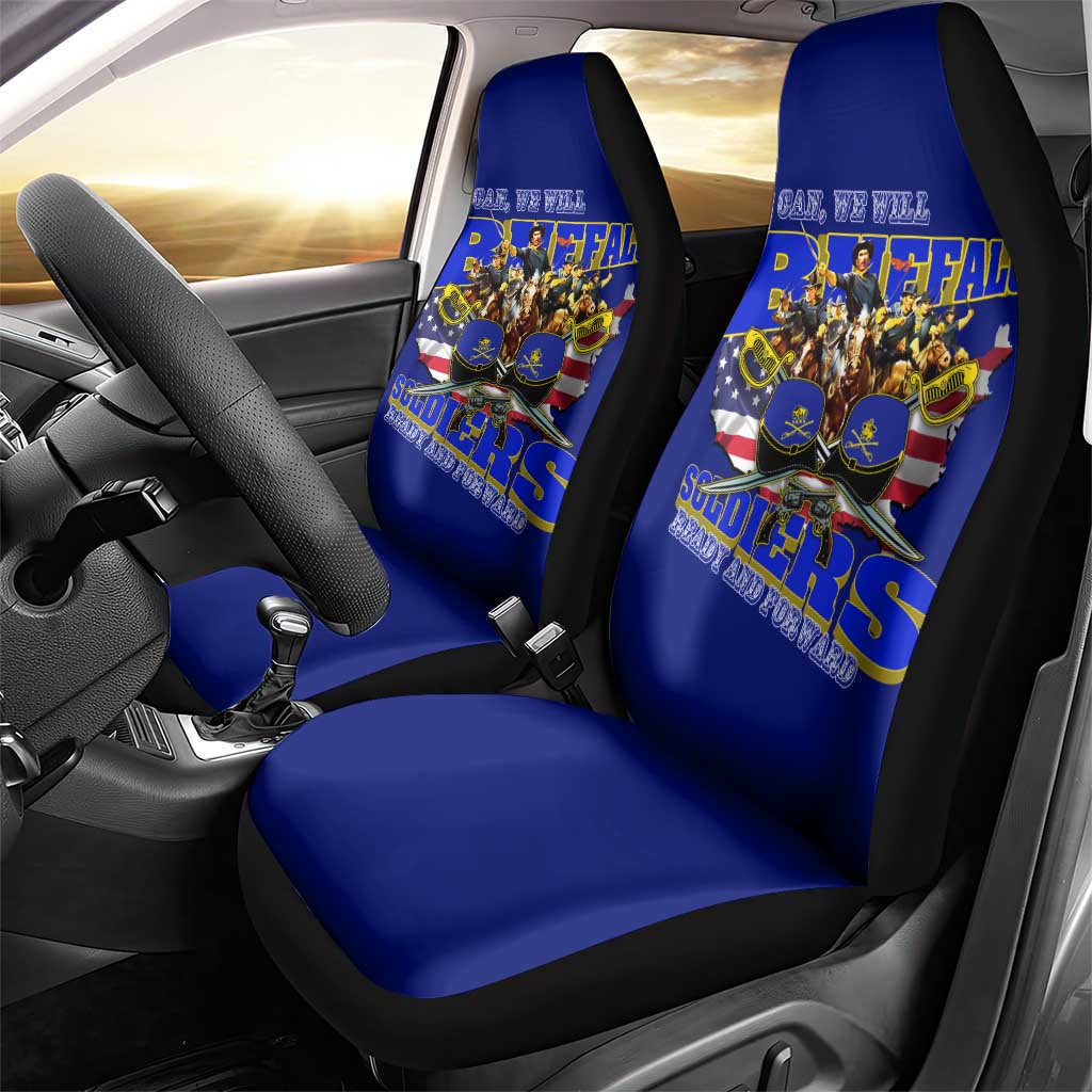 We Can We Will Buffalo Soldiers Car Seat Cover Us Army Ready and Forward