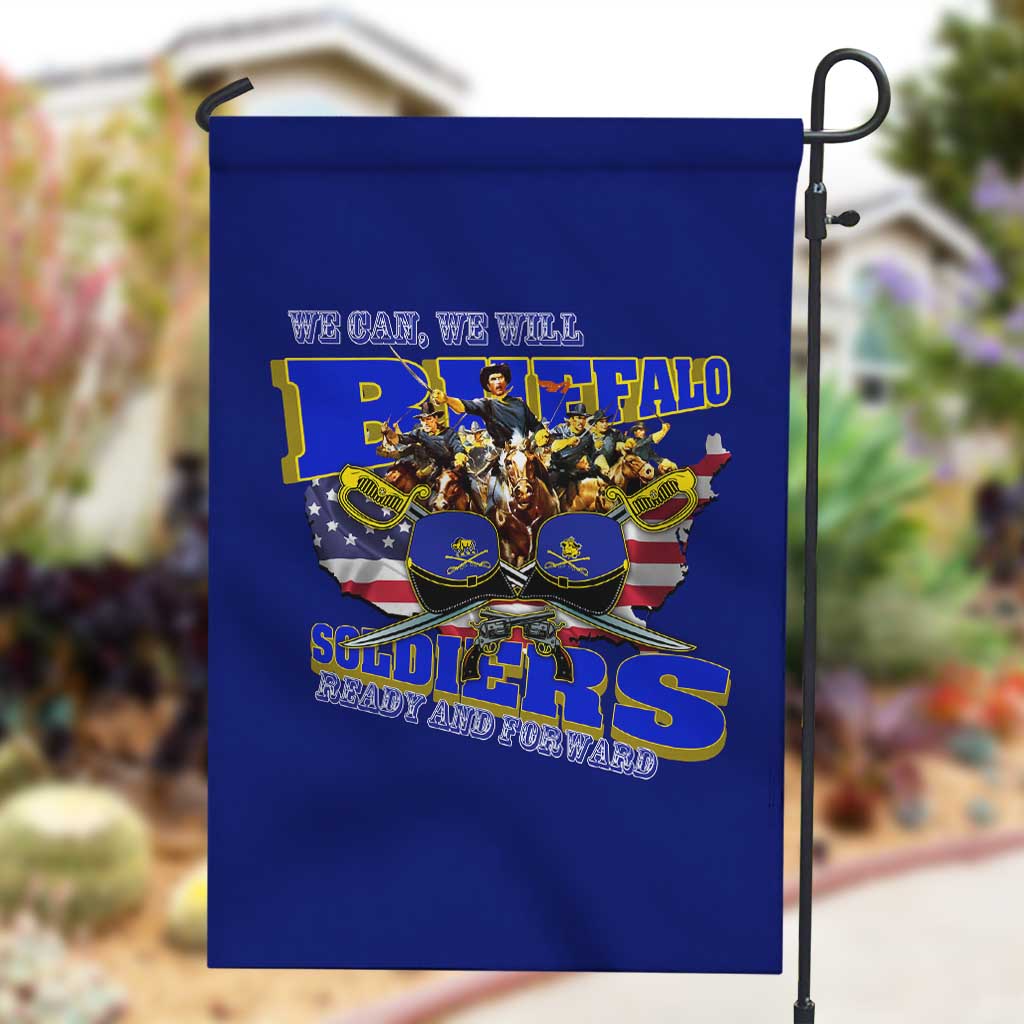 We Can We Will Buffalo Soldiers Garden Flag Us Army Ready and Forward