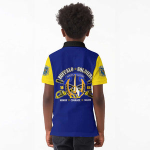 We Can We Will Buffalo Soldiers Kid Polo Shirt Us Army Ready and Forward