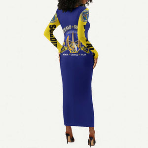We Can We Will Buffalo Soldiers Long Sleeve Bodycon Dress Us Army Ready and Forward DT02