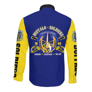 We Can We Will Buffalo Soldiers Long Sleeve Button Shirt Us Army Ready and Forward