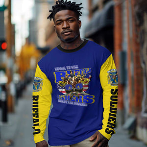 We Can We Will Buffalo Soldiers Long Sleeve Shirt Us Army Ready and Forward