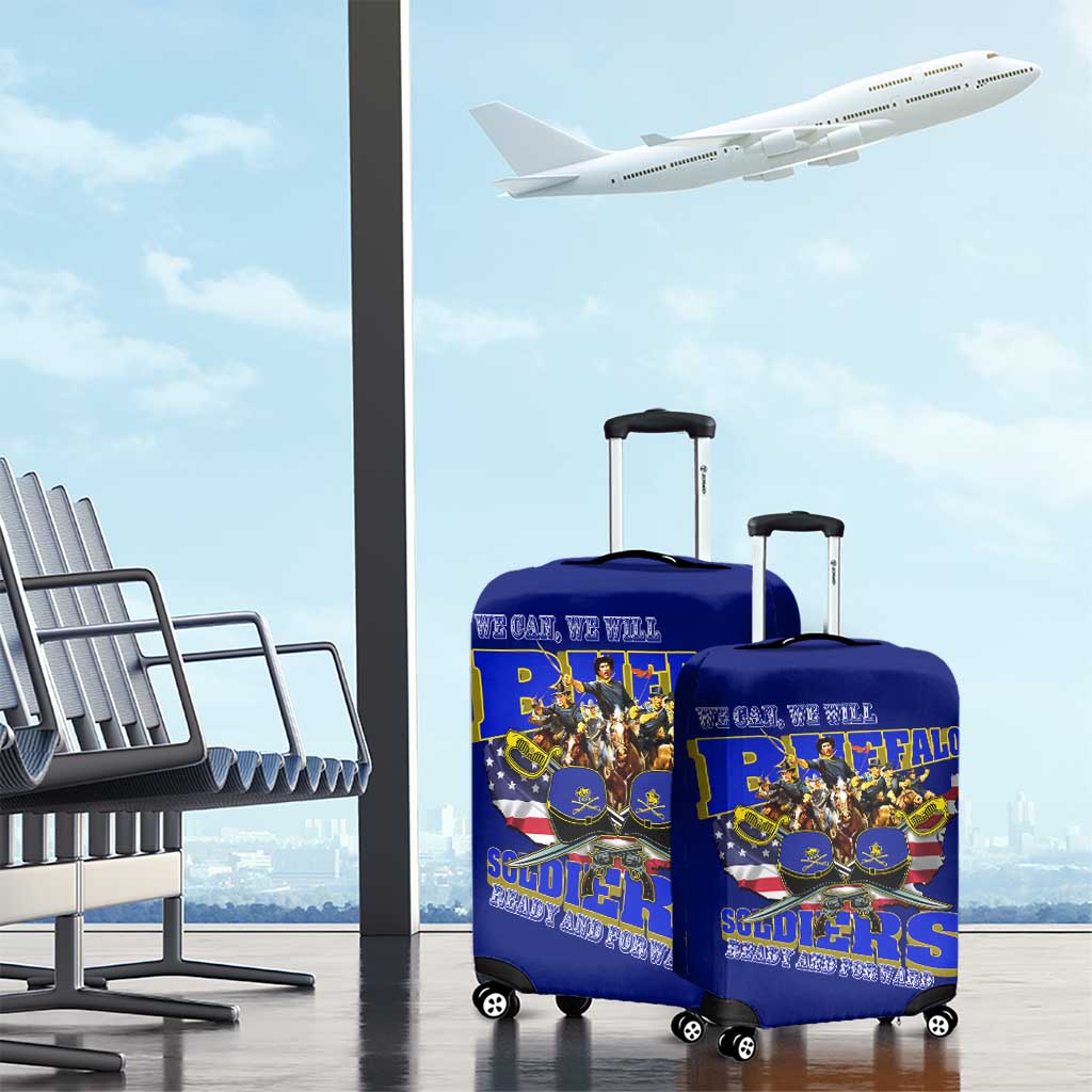 We Can We Will Buffalo Soldiers Luggage Cover Us Army Ready and Forward