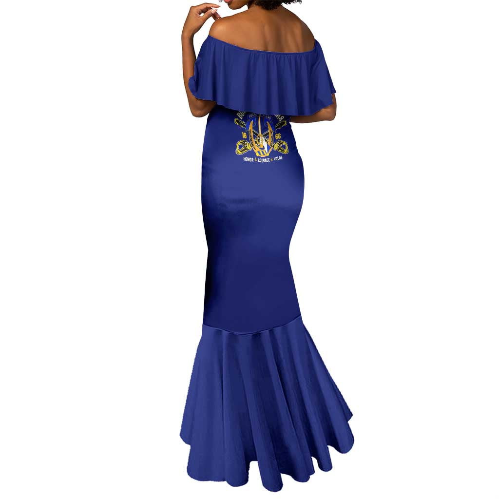 We Can We Will Buffalo Soldiers Mermaid Dress Us Army Ready and Forward