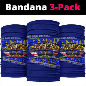 We Can We Will Buffalo Soldiers Neck Gaiter Us Army Ready and Forward - African Pride