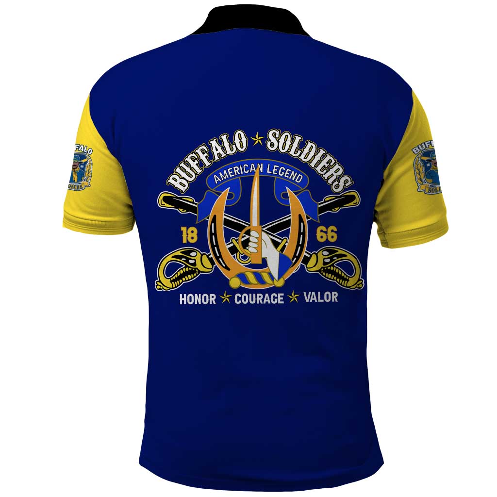 We Can We Will Buffalo Soldiers Polo Shirt Us Army Ready and Forward