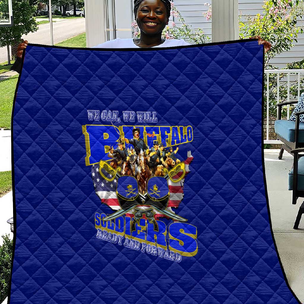 We Can We Will Buffalo Soldiers Quilt Us Army Ready and Forward