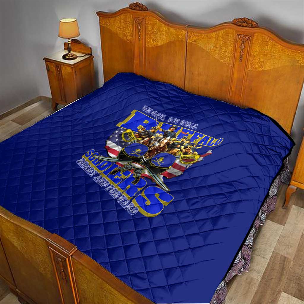 We Can We Will Buffalo Soldiers Quilt Us Army Ready and Forward