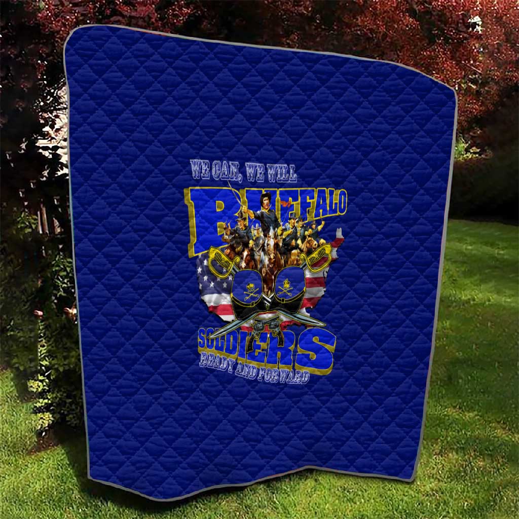 We Can We Will Buffalo Soldiers Quilt Us Army Ready and Forward