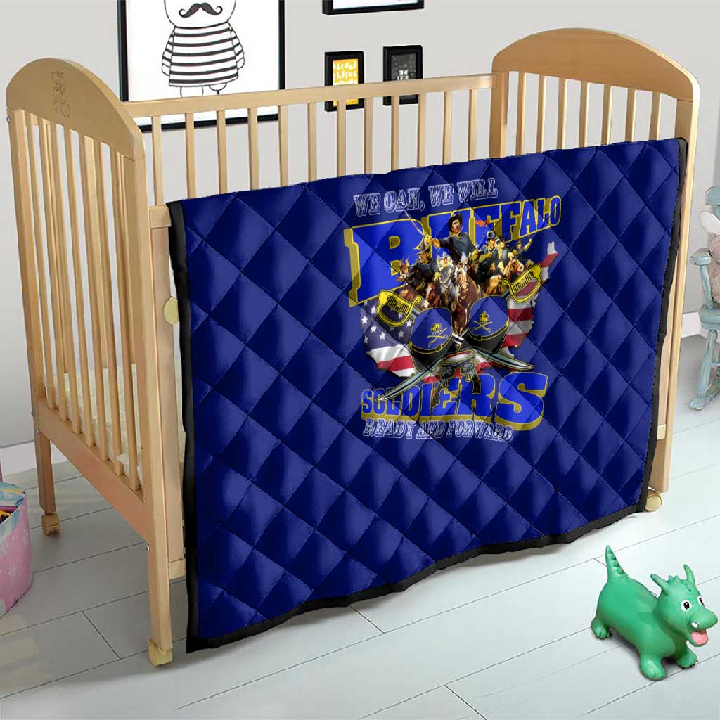 We Can We Will Buffalo Soldiers Quilt Us Army Ready and Forward