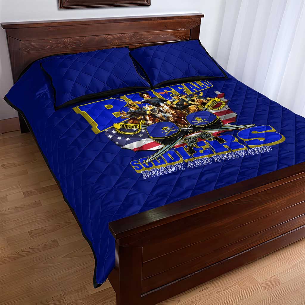 We Can We Will Buffalo Soldiers Quilt Bed Set Us Army Ready and Forward