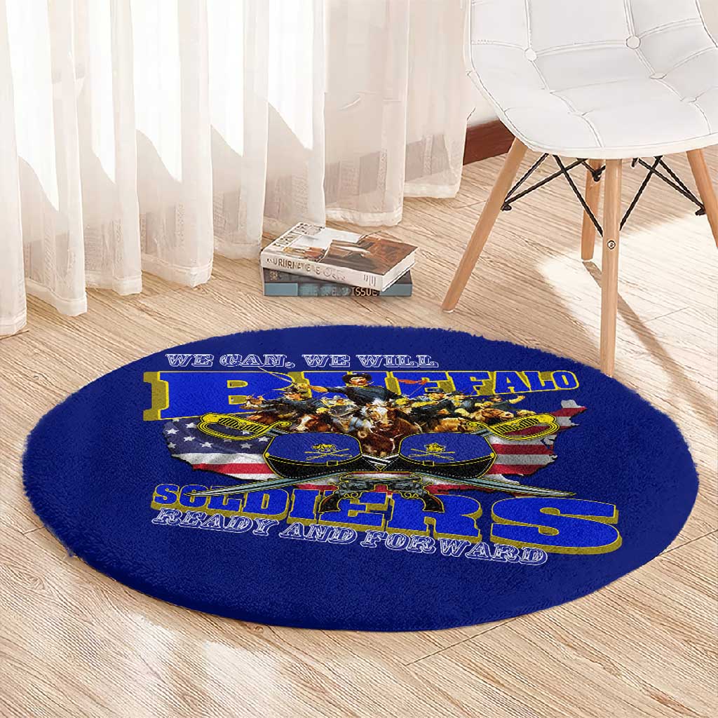We Can We Will Buffalo Soldiers Round Carpet Us Army Ready and Forward