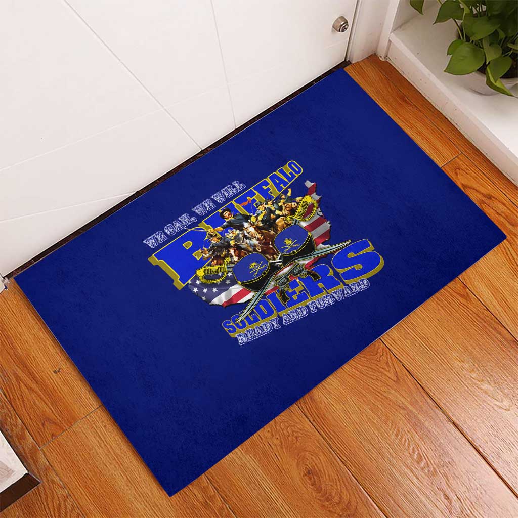 We Can We Will Buffalo Soldiers Rubber Doormat Us Army Ready and Forward