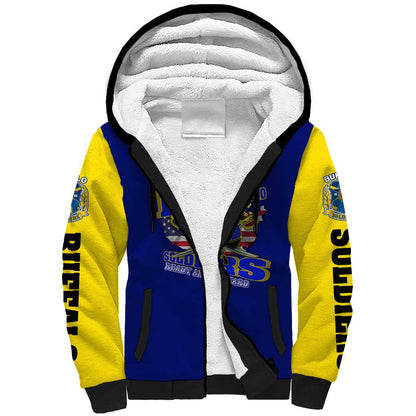 We Can We Will Buffalo Soldiers Sherpa Hoodie Us Army Ready and Forward