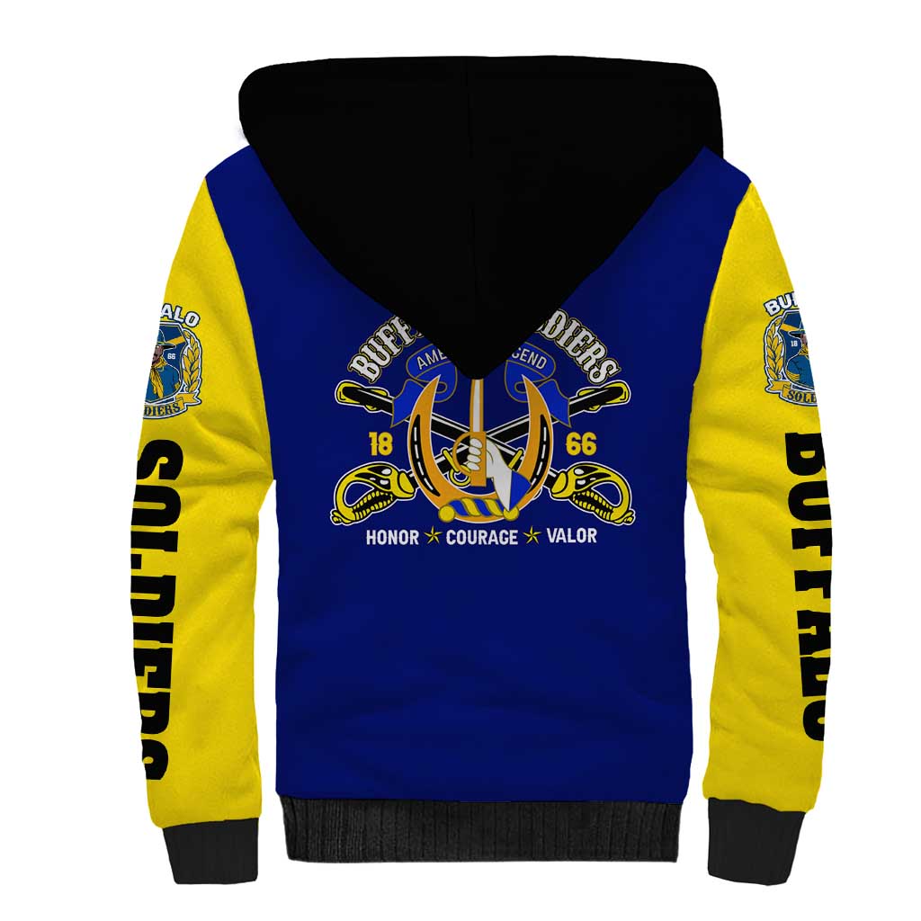 We Can We Will Buffalo Soldiers Sherpa Hoodie Us Army Ready and Forward