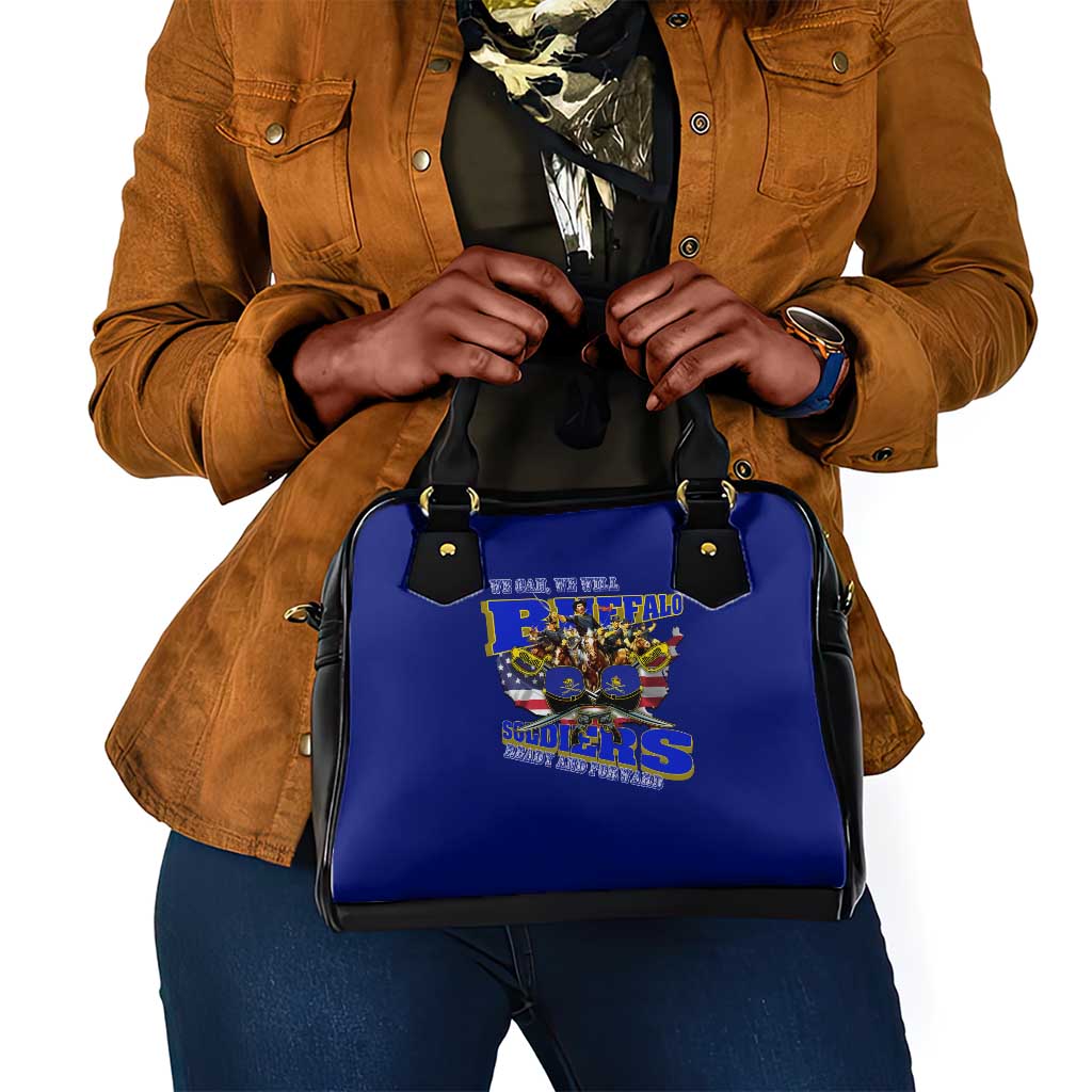 We Can We Will Buffalo Soldiers Shoulder Handbag Us Army Ready and Forward