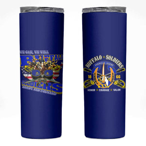 We Can We Will Buffalo Soldiers Skinny Tumbler Us Army Ready and Forward