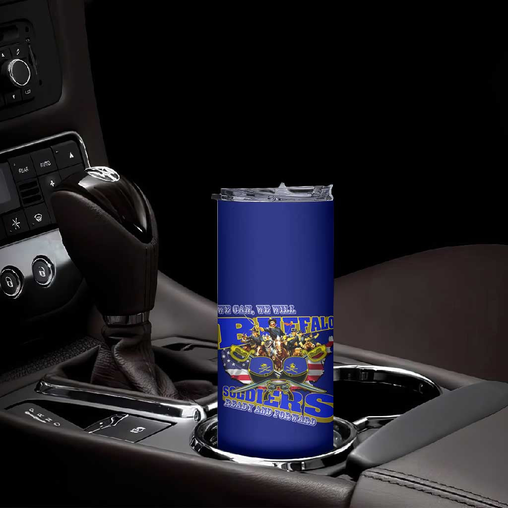 We Can We Will Buffalo Soldiers Skinny Tumbler Us Army Ready and Forward