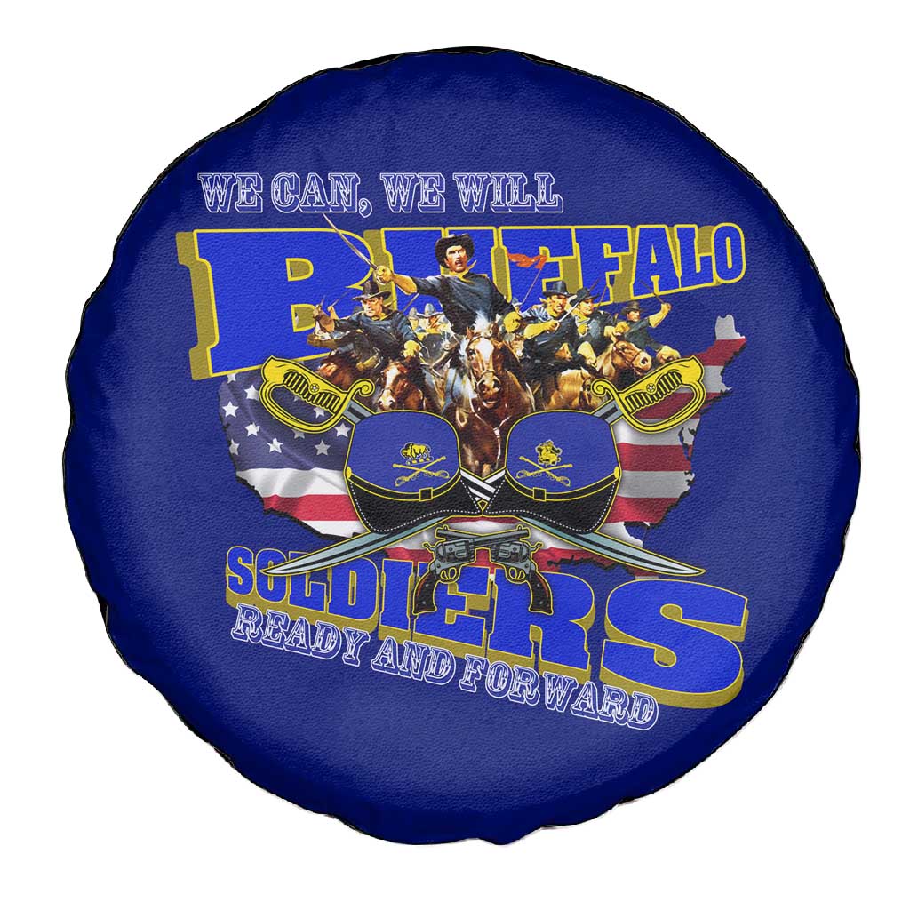 We Can We Will Buffalo Soldiers Spare Tire Cover Us Army Ready and Forward