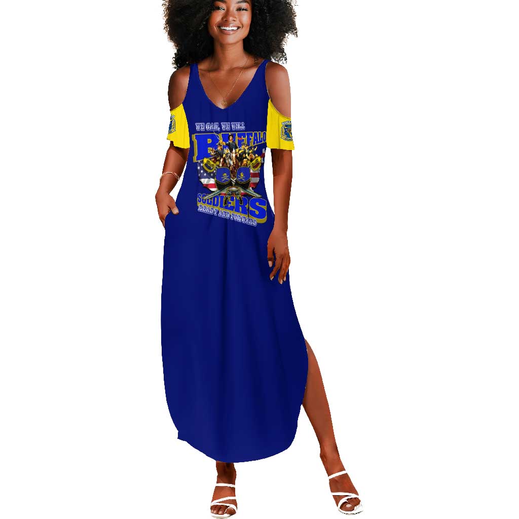 We Can We Will Buffalo Soldiers Summer Maxi Dress Us Army Ready and Forward