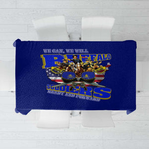 We Can We Will Buffalo Soldiers Tablecloth Us Army Ready and Forward