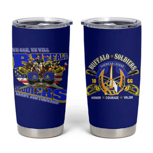 We Can We Will Buffalo Soldiers Tumbler Cup Us Army Ready and Forward