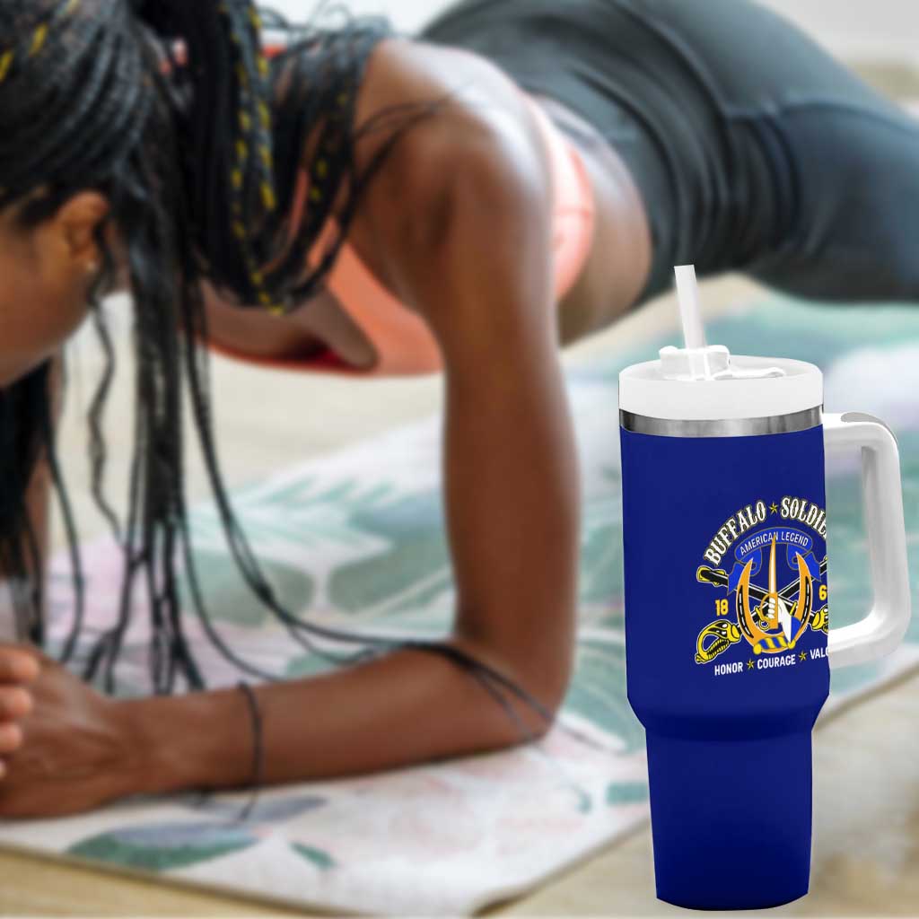 We Can We Will Buffalo Soldiers Tumbler With Handle Us Army Ready and Forward