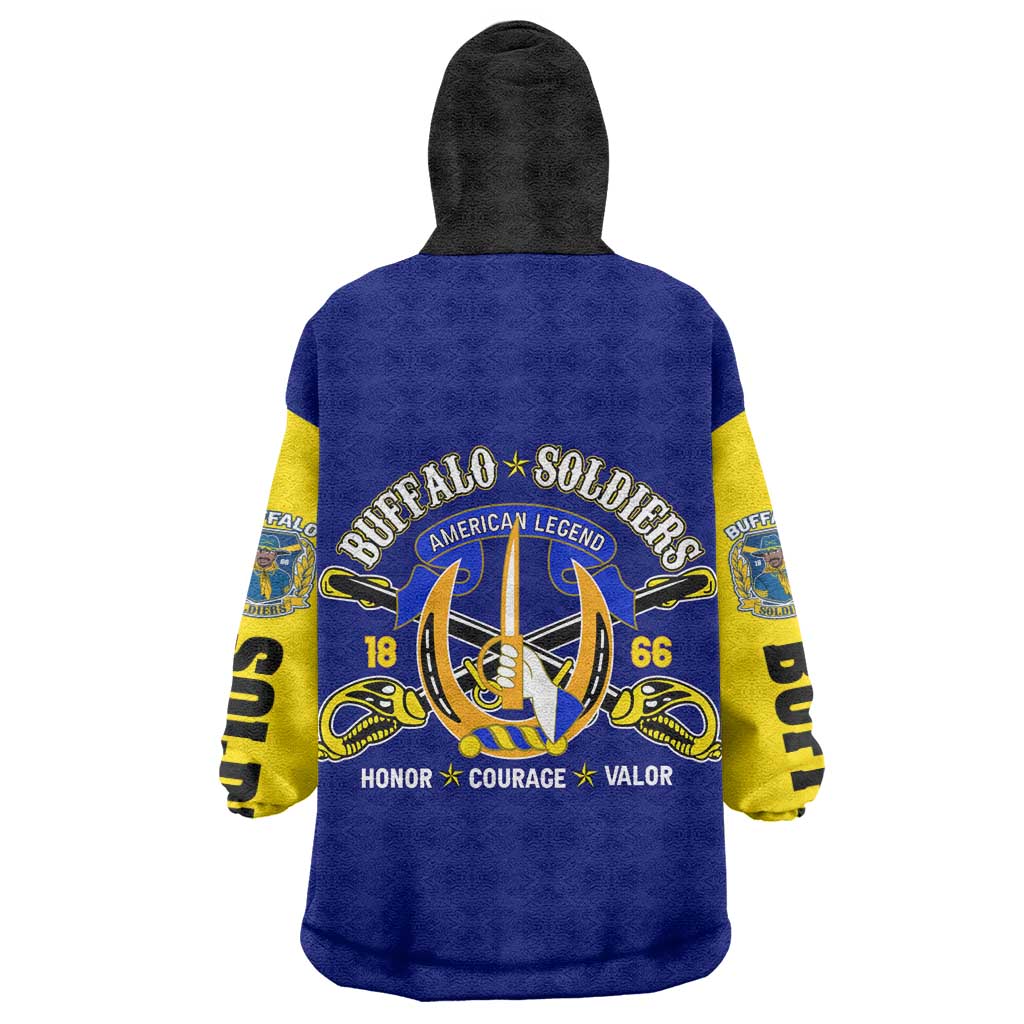 We Can We Will Buffalo Soldiers Wearable Blanket Hoodie Us Army Ready and Forward