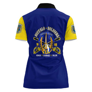 We Can We Will Buffalo Soldiers Women Polo Shirt Us Army Ready and Forward