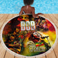 The Legend of Reggae One Love Beach Blanket Bob Colorful Art