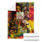 The Legend of Reggae One Love Blanket Bob Colorful Art