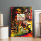 The Legend of Reggae One Love Canvas Wall Art Bob Colorful Art