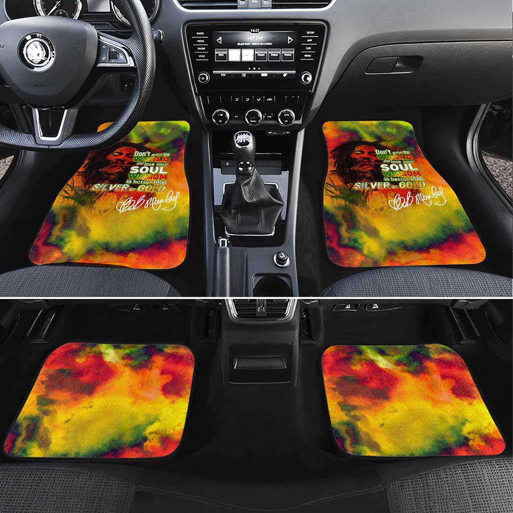 The Legend of Reggae One Love Car Mats Bob Colorful Art