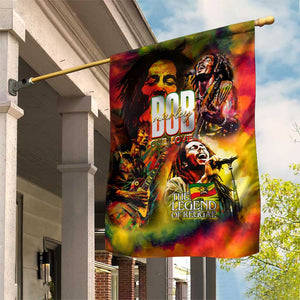 The Legend of Reggae One Love Garden Flag Bob Colorful Art