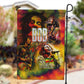 The Legend of Reggae One Love Garden Flag Bob Colorful Art
