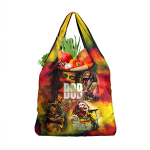 The Legend of Reggae One Love Grocery Bag Bob Colorful Art