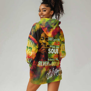 The Legend of Reggae One Love Hoodie Dress Bob Colorful Art